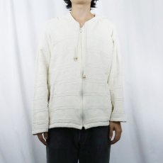 画像4: LA COTONNIERE 柄織 コットンジップパーカー size3 (4)