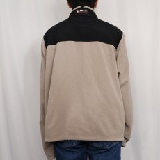 画像3: 90's Eddie Bauer EBTEK CANADA製 "POLARTEC" ナイロン切り替え フリースジップジャケット XL (3)