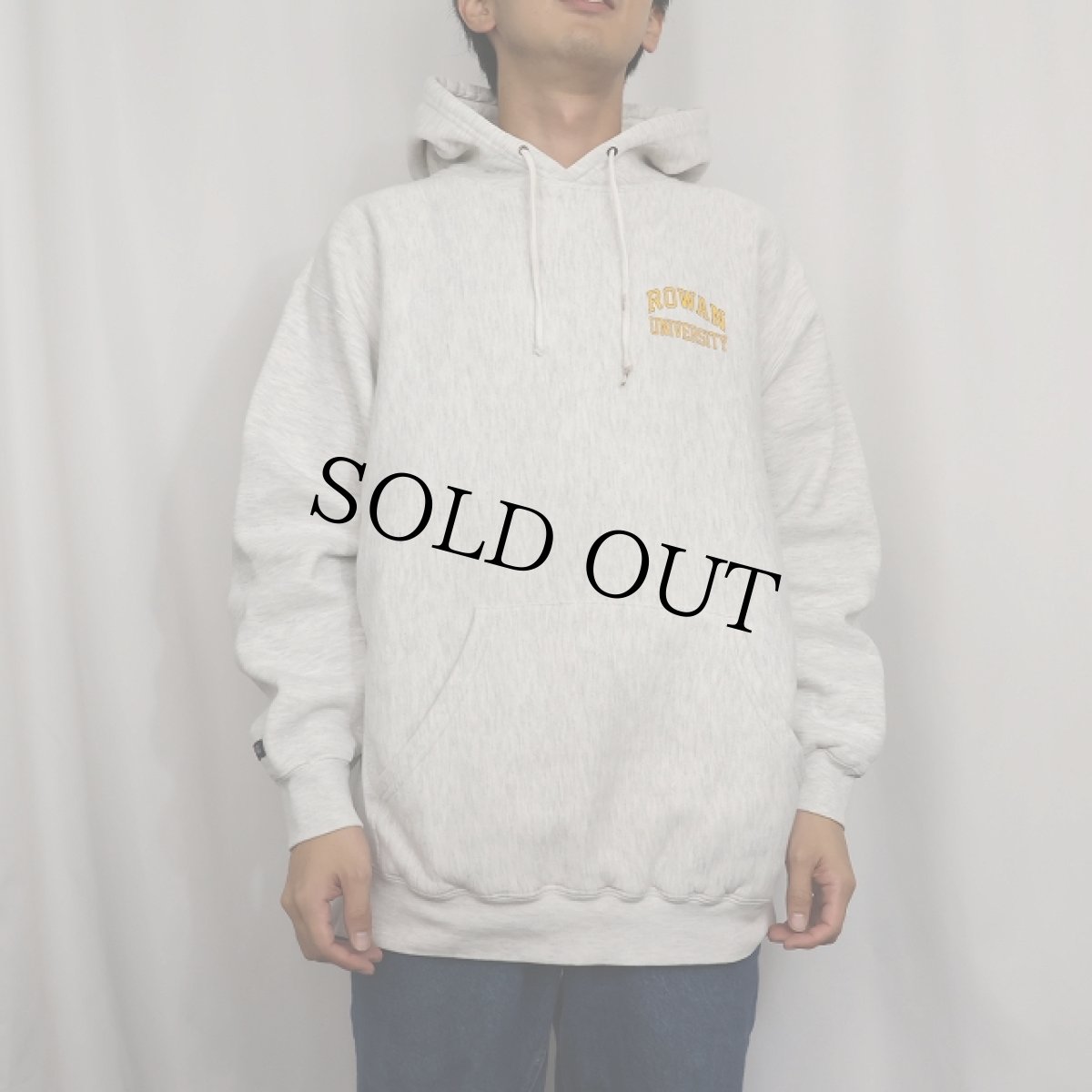 画像3: JANSPORT REVERSE WEAVE TYPE "ROWAN UNIVERSITY" プリントスウェットフーディー L  (3)