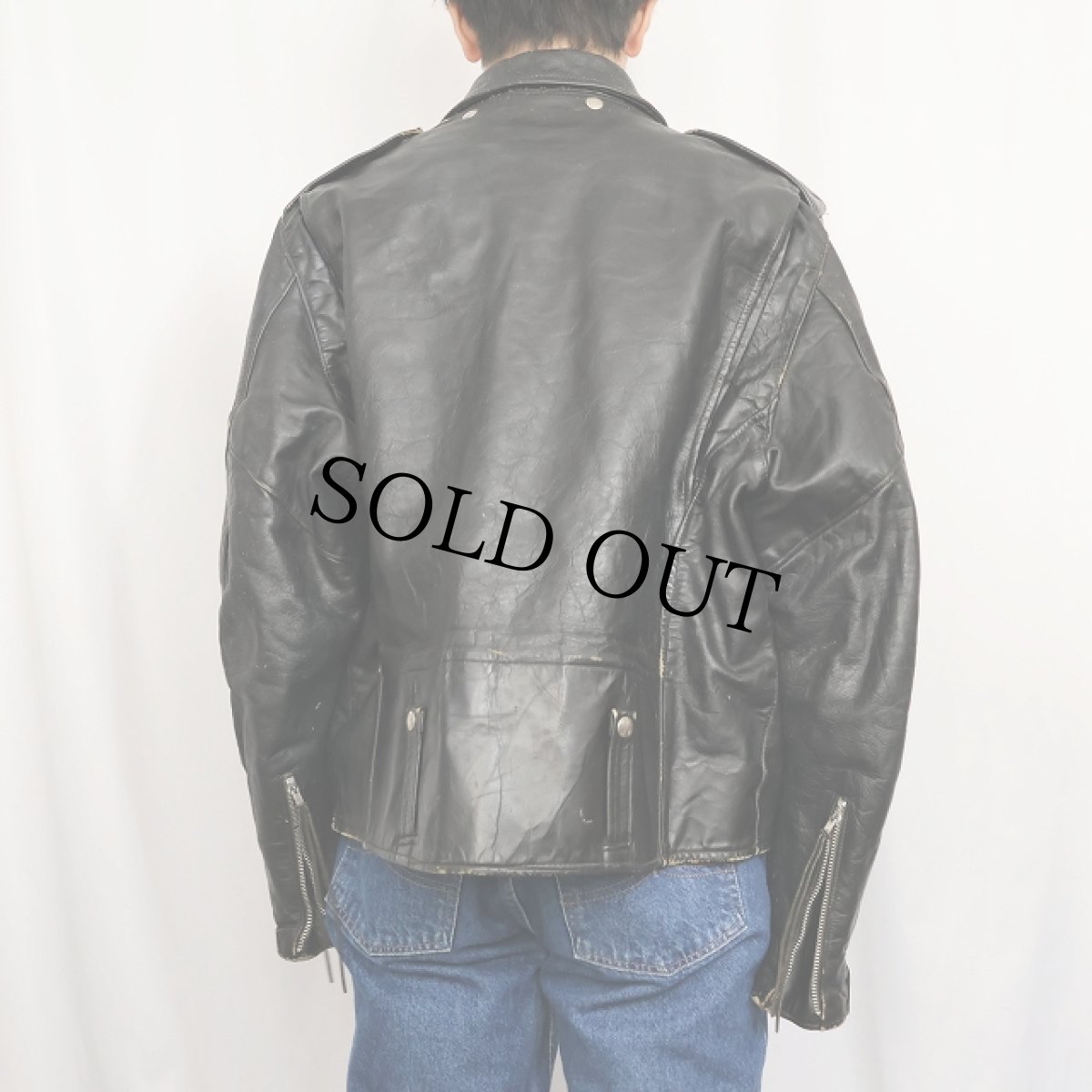 画像3: 70's Harley Davidson ダブルライダースジャケット SIZE52REG (3)