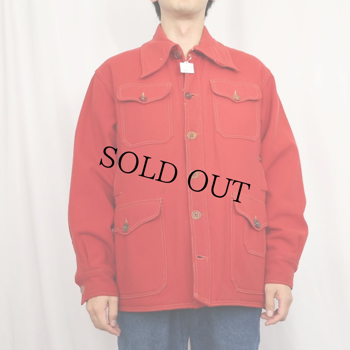 画像2: 〜50's White Stag ウールハンティングジャケット (2)