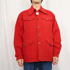 画像2: 〜50's White Stag ウールハンティングジャケット (2)