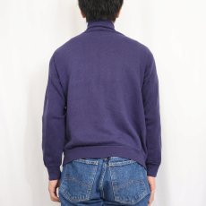 画像4: Champion USA製 "MADERA GIRLS TRACK" コットン×アクリルジップジャケット NAVY M (4)