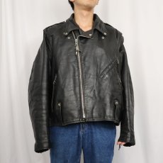 画像2: 70's Harley Davidson ダブルライダースジャケット SIZE52REG (2)