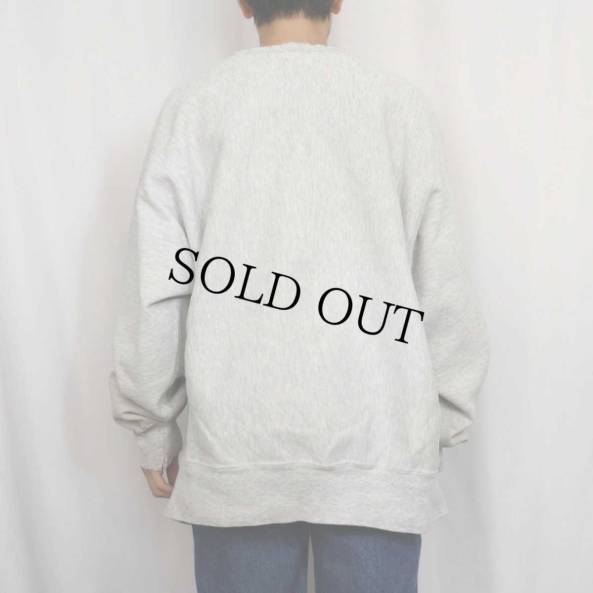 画像3: 90's JANSPORT USA製 REVERSE WEAVE TYPE "UW-STOUT ATHLETICS" プリントスウェット  (3)