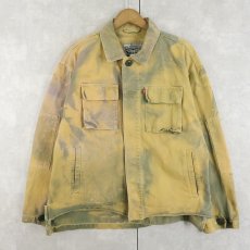 画像3: Levi's カットオフ ブリーチ加工 コットンジャケット L (3)