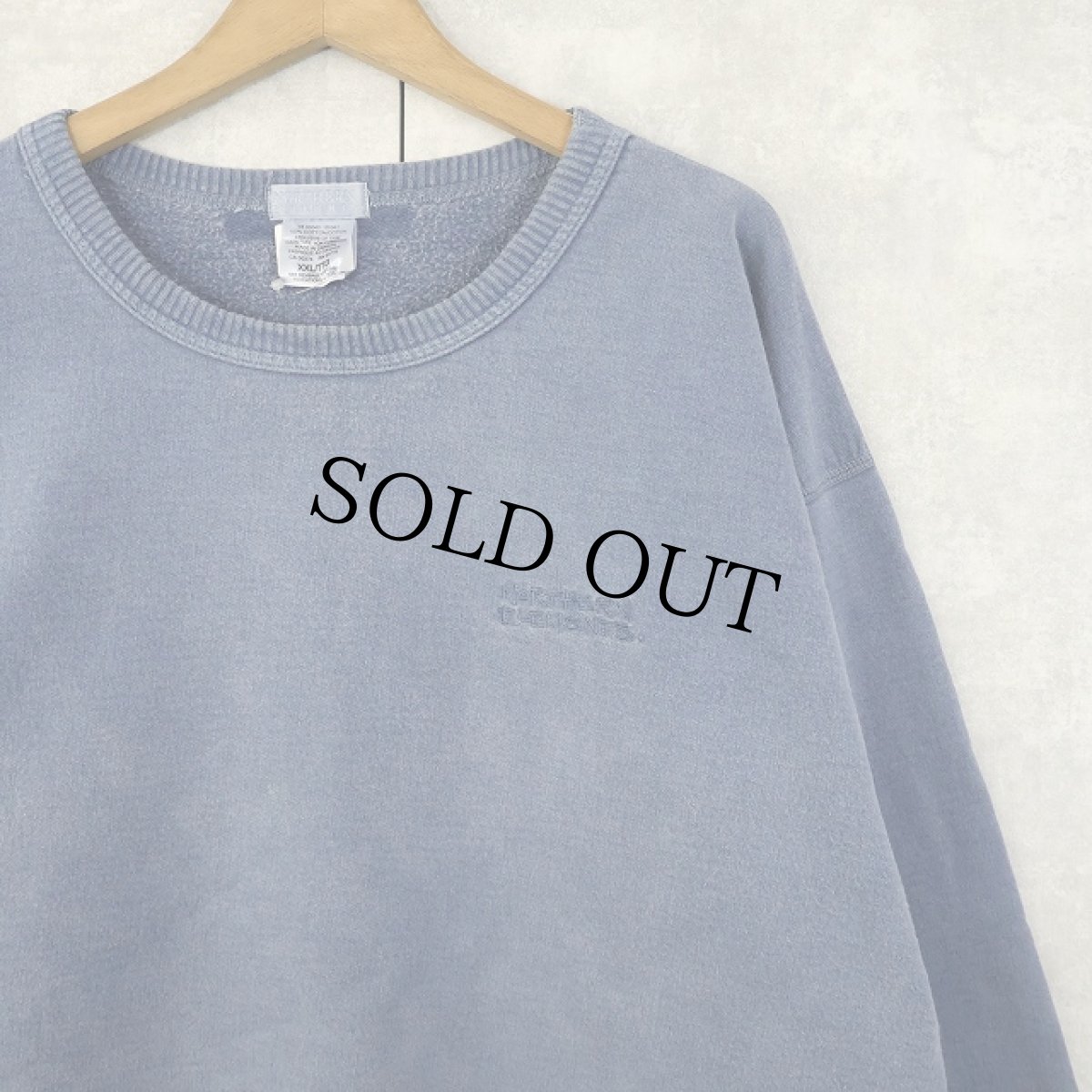 画像1: 90's〜 NORTHERN ELEMENTS ロゴ刺繍 フェードスウェット XXL (1)