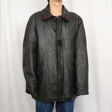 画像2: 〜60's VTN Industries フレンチファイヤーマン レザージャケット BLACK SIZE58 (2)