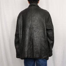 画像3: 〜60's VTN Industries フレンチファイヤーマン レザージャケット BLACK SIZE58 (3)