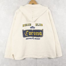 画像1: CORONA BEACH CLUB MEXICO製 ビールメーカープリント メキシカンパーカー XL (1)