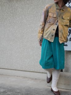 画像2: Levi's カットオフ ブリーチ加工 コットンジャケット L (2)