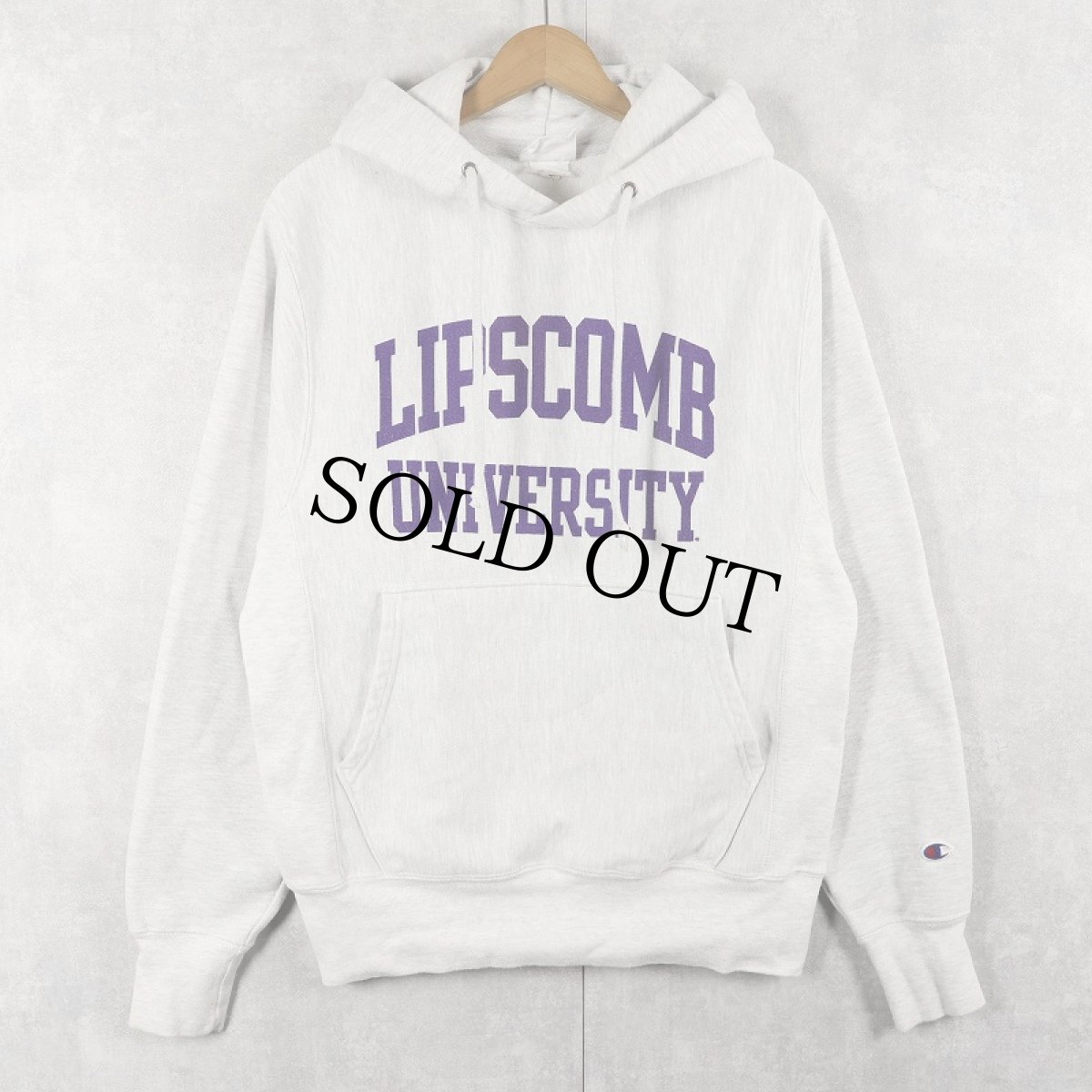 画像1: Champion REVERSE WEAVE "LIPSCOMB UNIVERSITY " プリントスウェットフーディー S (1)