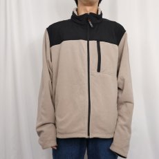 画像2: 90's Eddie Bauer EBTEK CANADA製 "POLARTEC" ナイロン切り替え フリースジップジャケット XL (2)