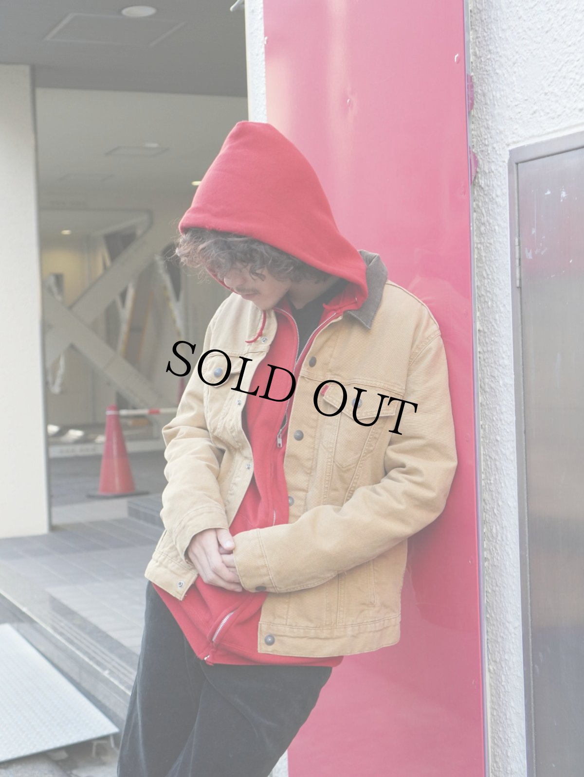 画像1: Levi's 72890 チェック柄ライナー コットンキャンバスジャケット M (1)