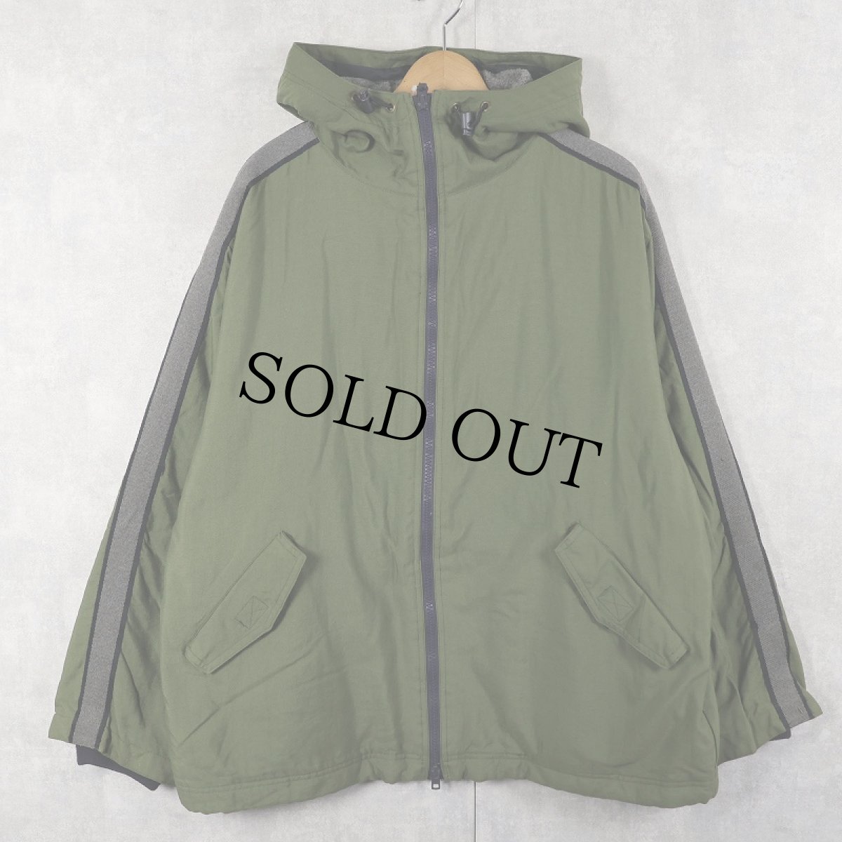 画像1: 90's〜 GAP フリースライナー ナイロンジップパーカー M (1)