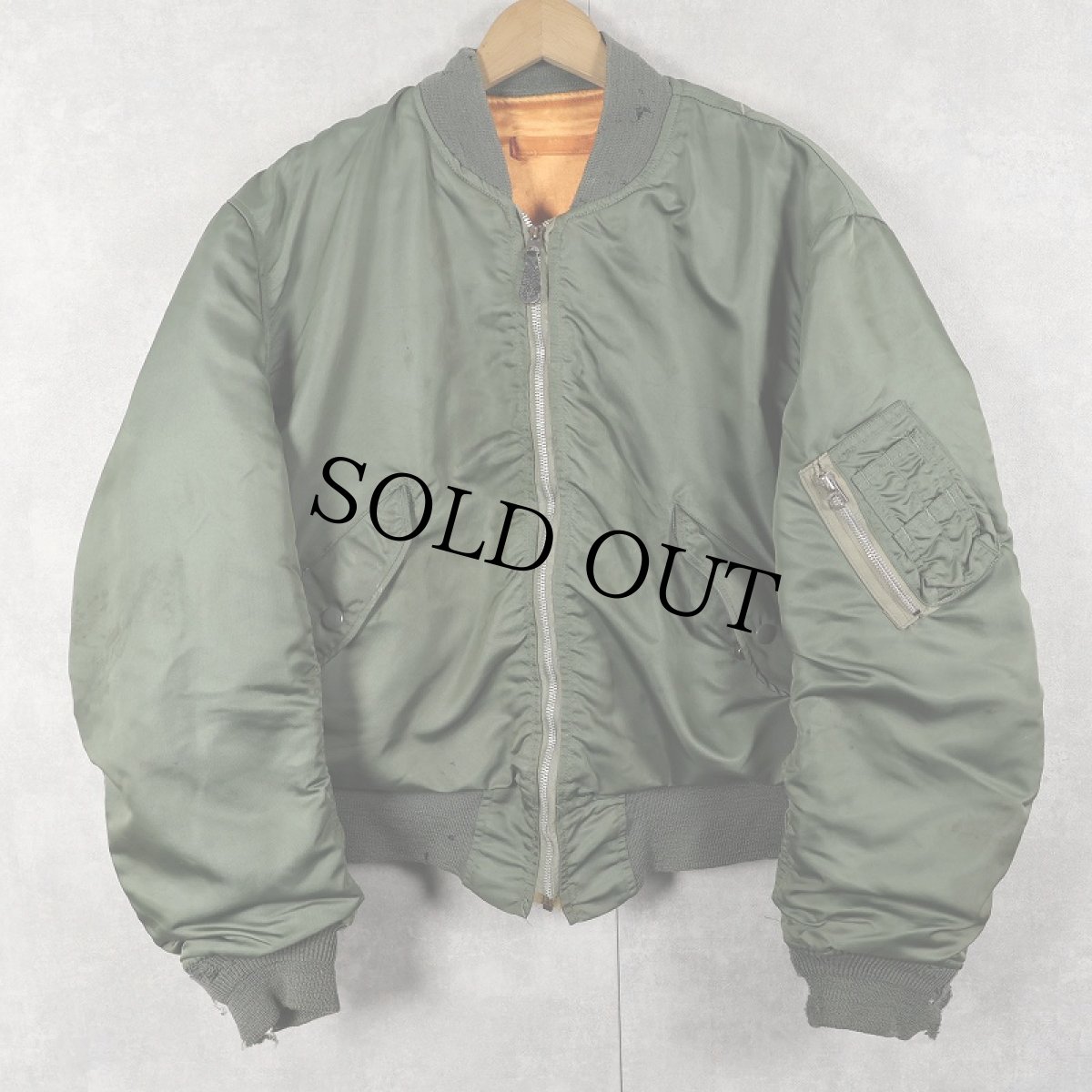 画像1: 70's U.S.AIR FORCE L-2B フライトジャケット LARGE (1)