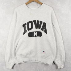 画像1: 90's RUSSELL ATHLETIC "PRO COTTON" USA製  前V プリントスウェット M (1)