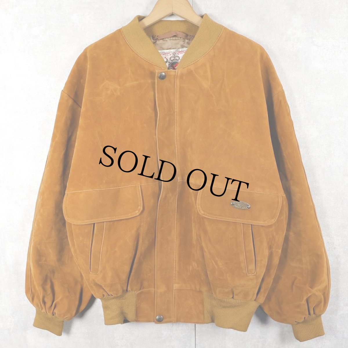 画像1: ITALY製 フェイクスエードジャケット (1)