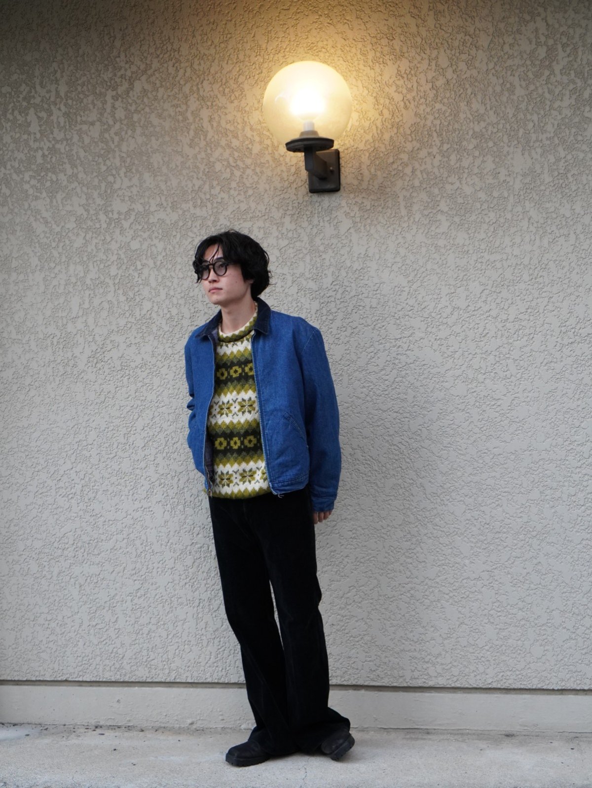 画像2: 70〜80's BIG BEN USA製 ブランケットライナー デニムジャケット SIZE38 (2)