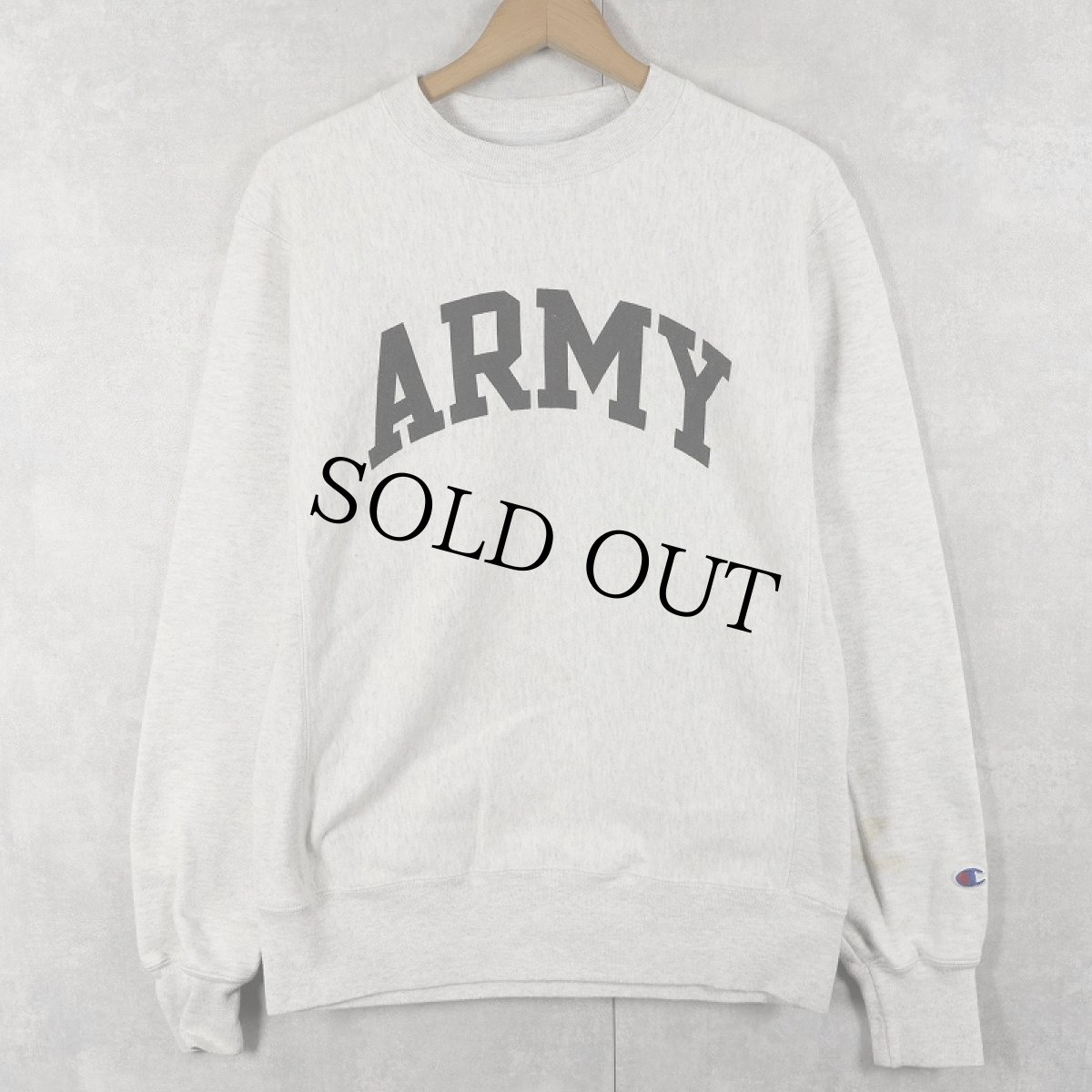 画像1: Champion REVERSE WEAVE "ARMY" プリントスウェット S (1)