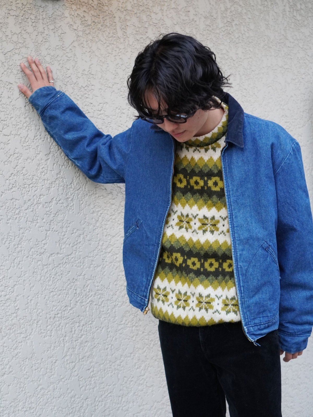 画像1: 70〜80's BIG BEN USA製 ブランケットライナー デニムジャケット SIZE38 (1)