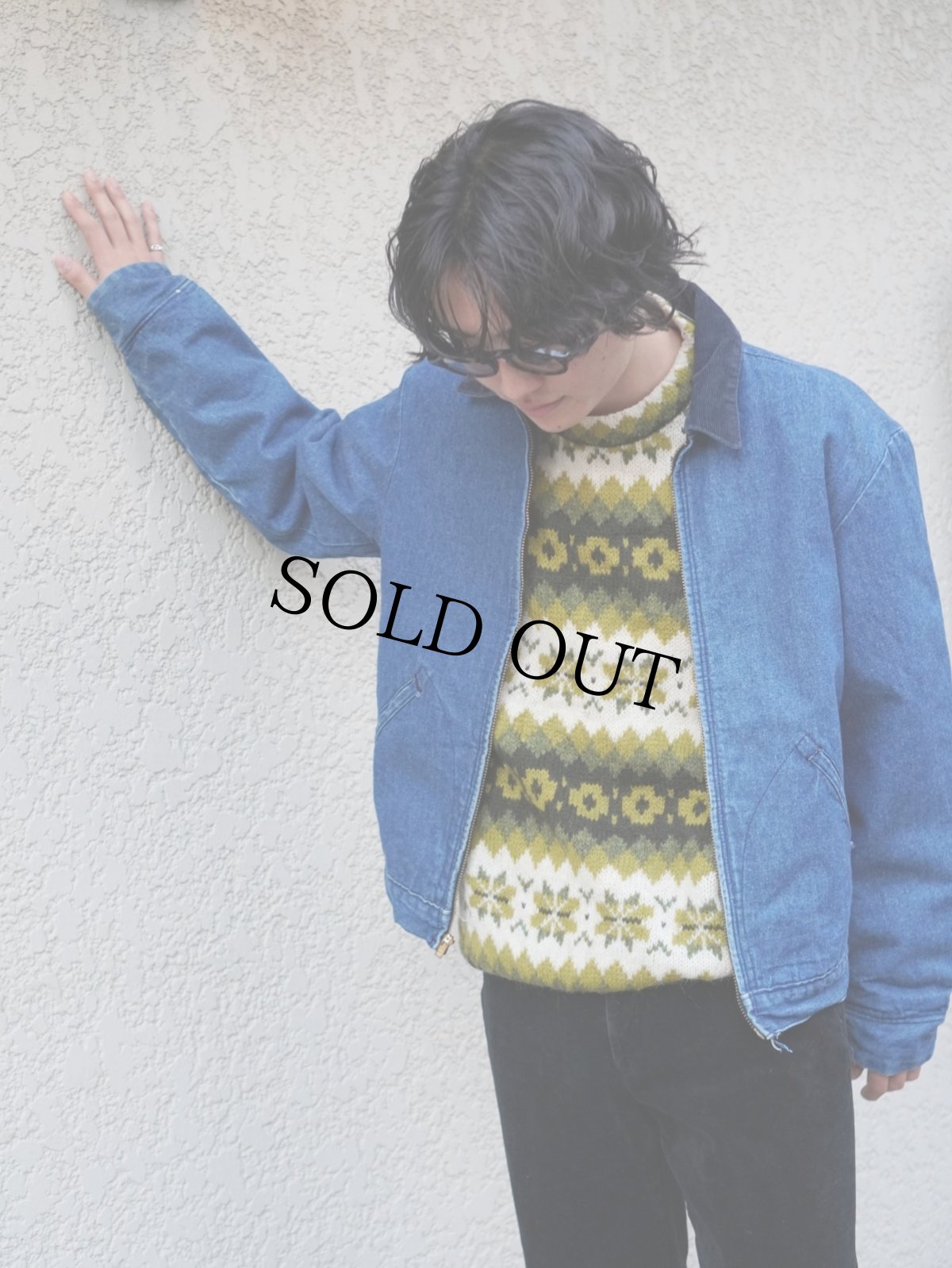 画像1: 70〜80's BIG BEN USA製 ブランケットライナー デニムジャケット SIZE38 (1)