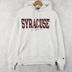 画像2: Champion REVERSE WEAVE "SYRACUSE" バックプリント スウェットフーディー M (2)