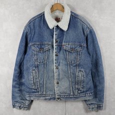 画像1: 80's Levi's USA製 ボアライナー デニムジャケット SIZE46L (1)
