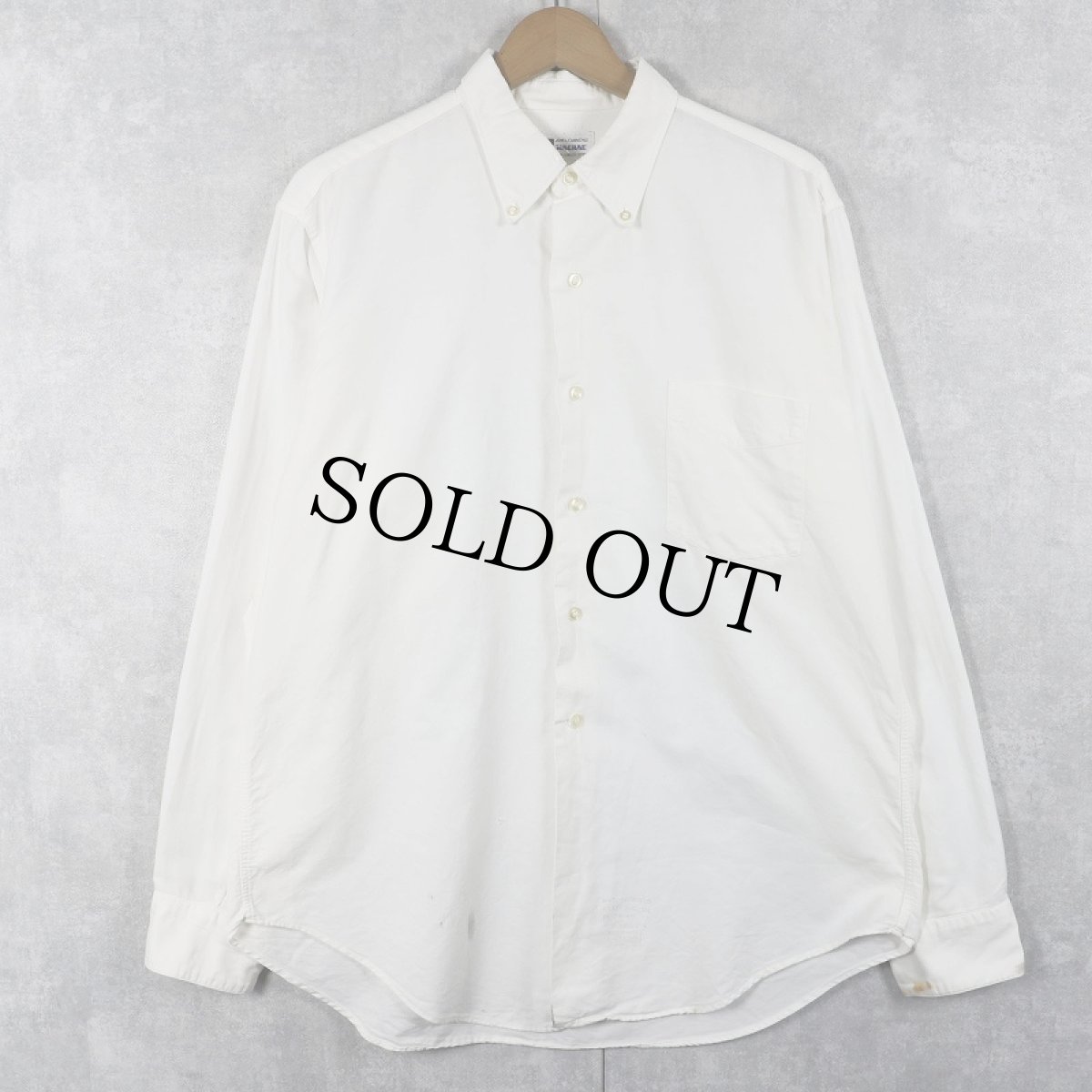 画像1: 60's MACRAE コットンボタンダウンシャツ (1)