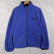 画像1: 90's POLO SPORT Ralph Lauren USA製 ロゴ刺繍 フリースジップジャケット XL (1)