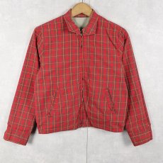 画像1: 50〜60's チェック柄 リバーシブルスイングトップ KIDS SIZE (1)