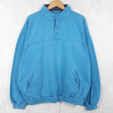 画像1: 80〜90's Eddie Bauer ハーフスナップスウェット L (1)