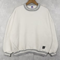 画像1: 90's〜 RUSSELL ATHLETIC USA製 前V 2トーンスウェット XL (1)