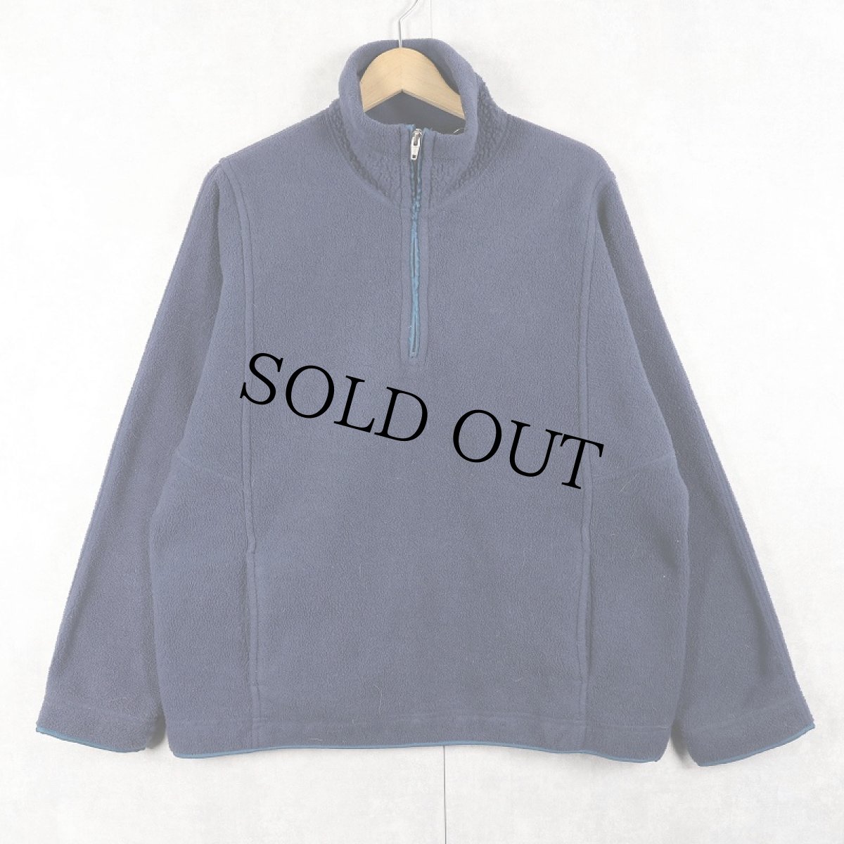 画像1: 90's Patagonia USA製 ハーフジップフリースジャケット NAVY L (1)