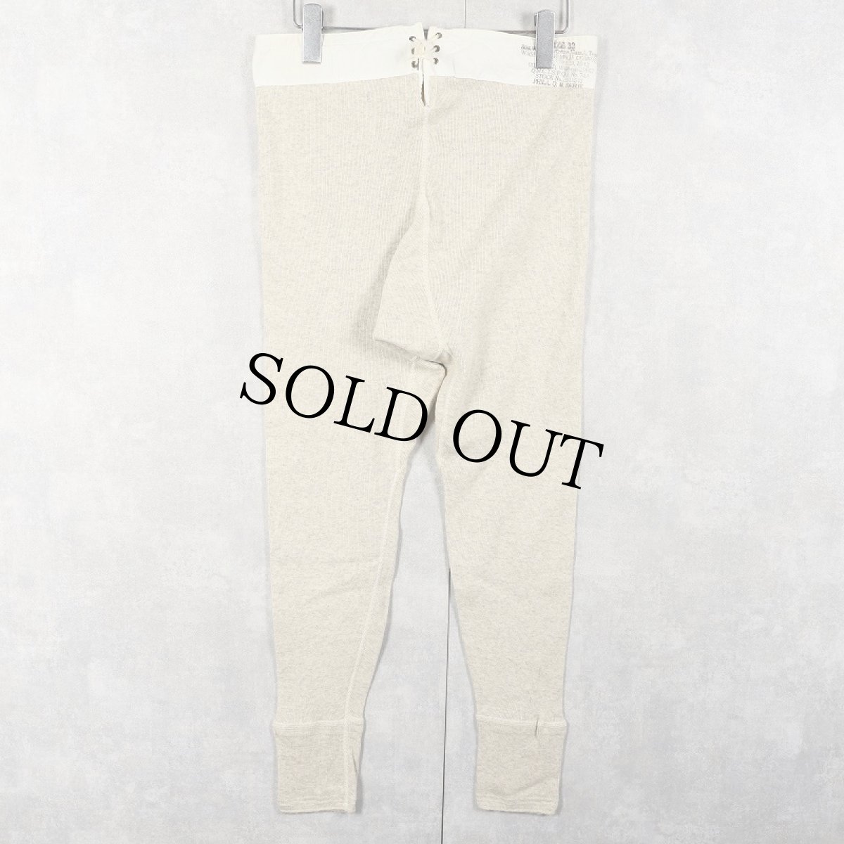 画像2: 40's U.S.ARMY ウール×コットン ドロワーズパンツ SIZE32 (2)