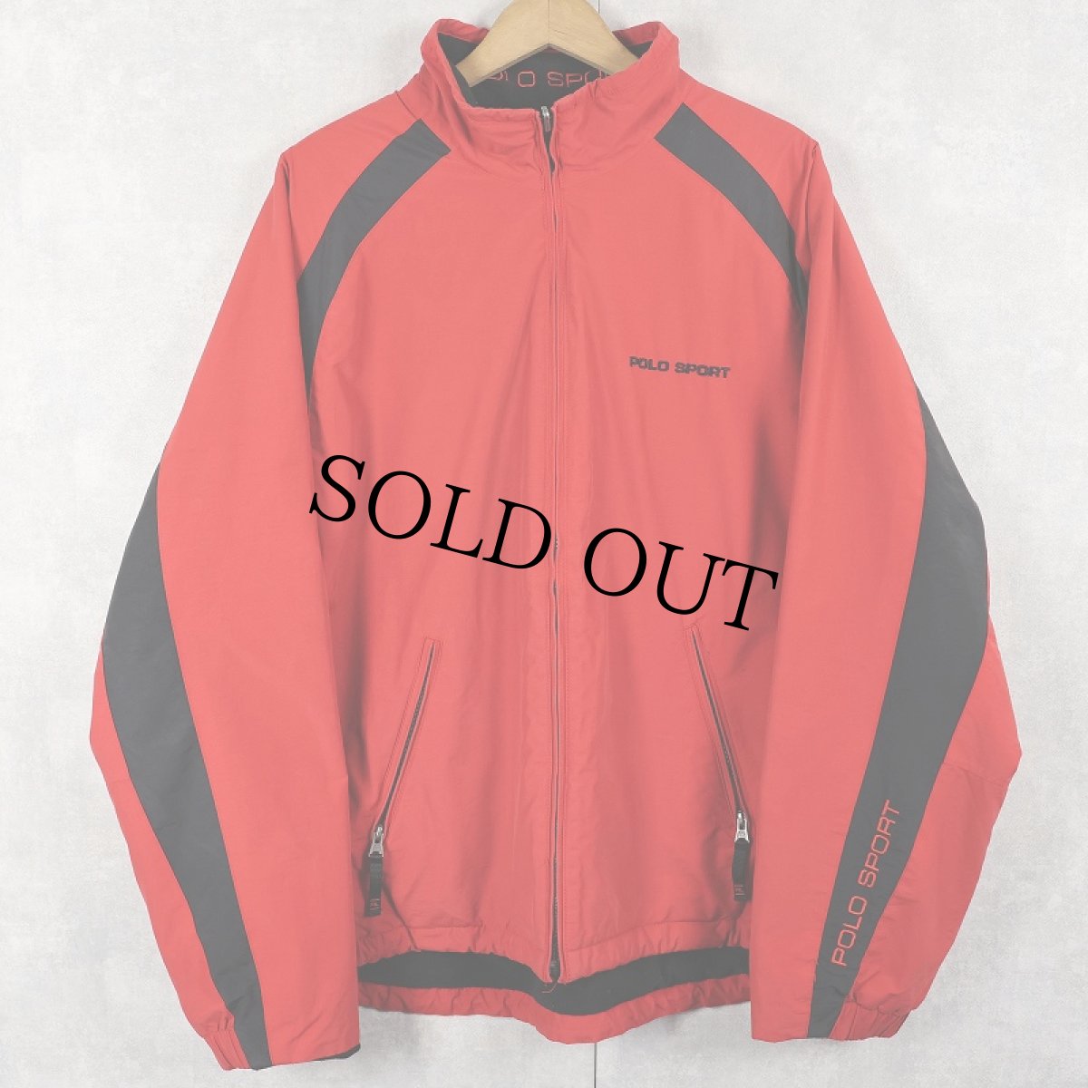 画像1: 90's POLO Ralph Lauren 裏フリース コットン×ナイロン リバーシブルジャケット XL (1)