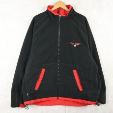 画像2: 90's POLO Ralph Lauren 裏フリース コットン×ナイロン リバーシブルジャケット XL (2)