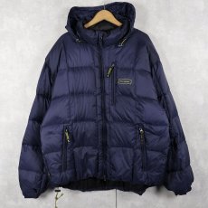 画像1: 90's POLO SPORT Ralph Lauren ロゴ刺繍 キルティングダウンジャケット NAVY XXL (1)