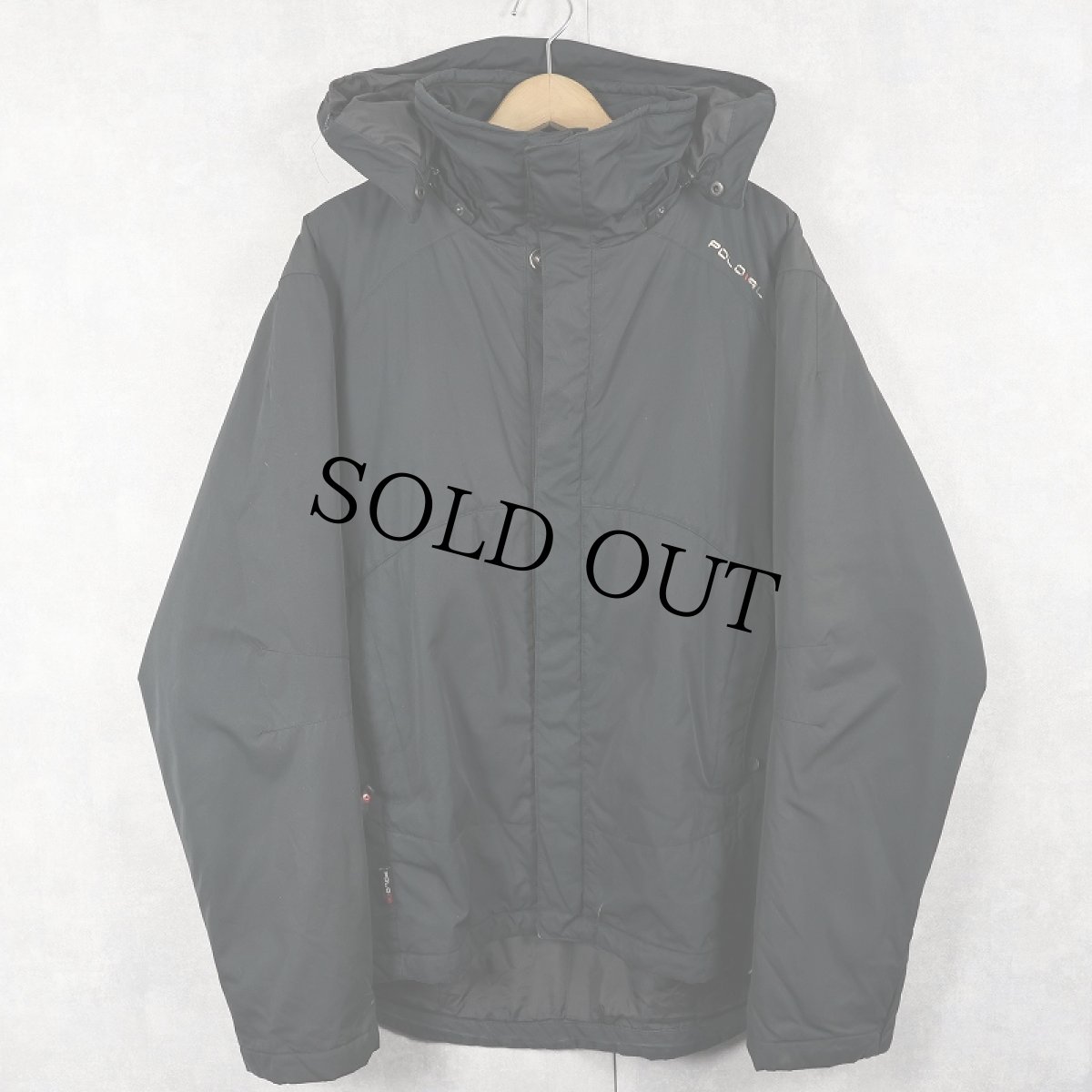 画像1: POLO Ralph Lauren 中綿入り ソフトシェルジャケット BLACK L (1)