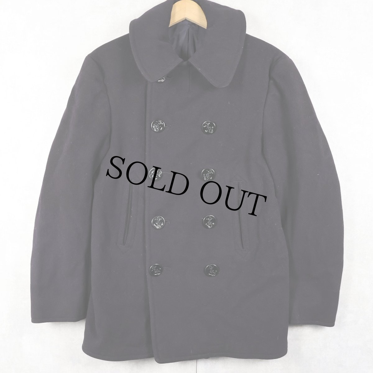 画像1: 40's U.S.NAVY 10ボタン Pコート (1)