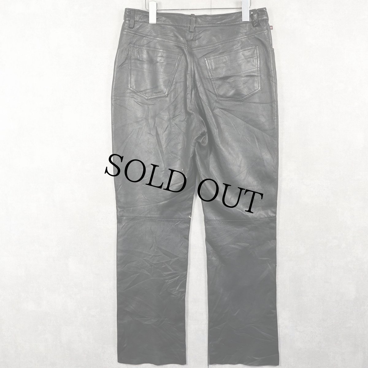 画像2: POLO JEANS CO. RALPH LAUREN レザーパンツ W31 (2)