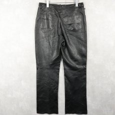 画像2: POLO JEANS CO. RALPH LAUREN レザーパンツ W31 (2)