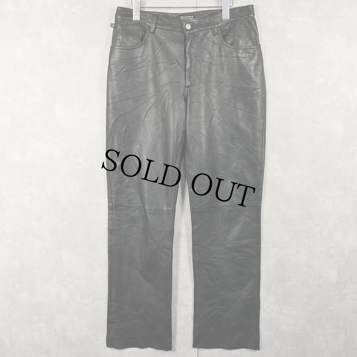 画像1: POLO JEANS CO. RALPH LAUREN レザーパンツ W31 (1)