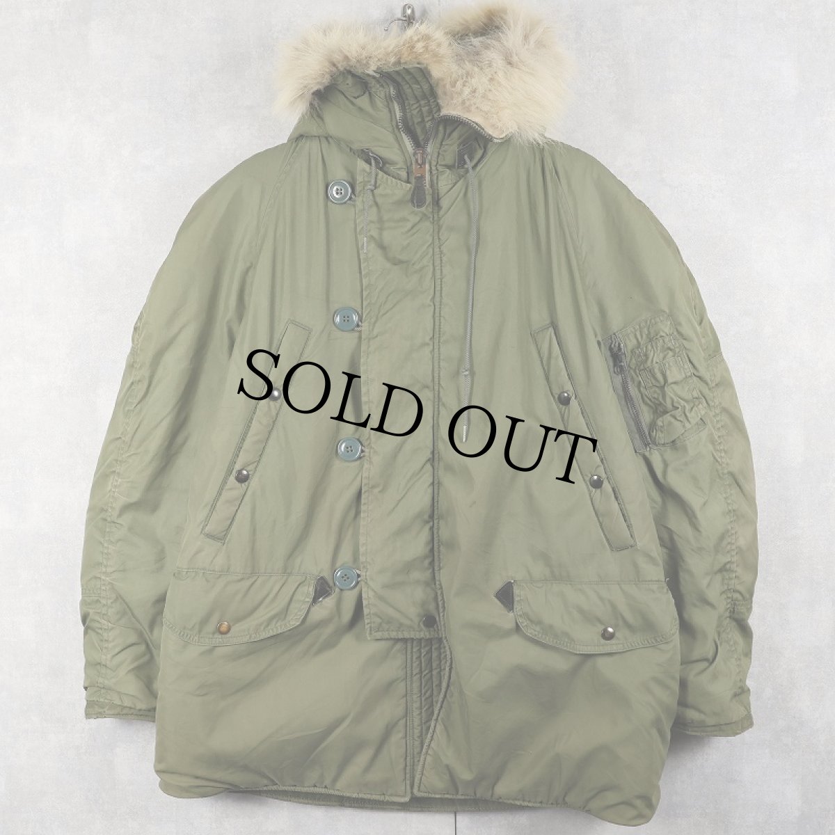 画像1: 70's U.S.AIR FORCE N-3B MODIFIED "MIL-J-6279H(1)" フライトジャケット MEDIUM (1)