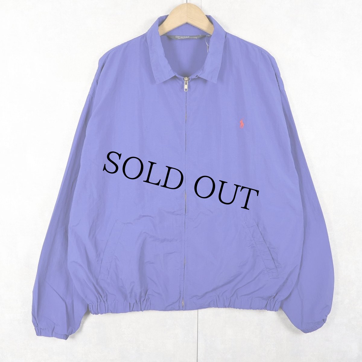 画像1: 90's〜 POLO Ralph Lauren チンスト付き ナイロンスイングトップ XL (1)