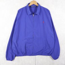 画像1: 90's〜 POLO Ralph Lauren チンスト付き ナイロンスイングトップ XL (1)
