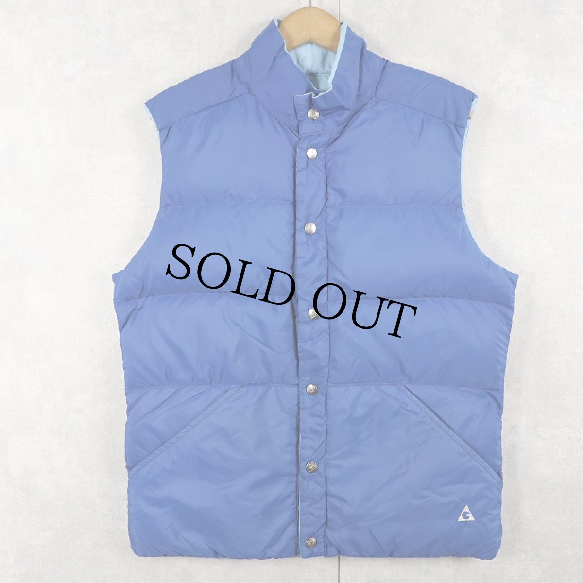 画像1: 80's GERRY USA製 リバーシブル ダウンベスト (1)