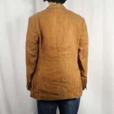 画像3: PETER NETTER ITALY製 ヘリンボーン織り リネンテーラードジャケット (3)