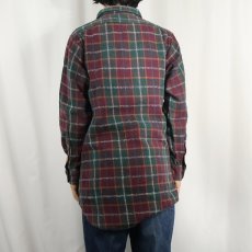 画像3: POLO Ralph Lauren チェック柄 猫目ボタン ヘビーネルシャツ L (3)