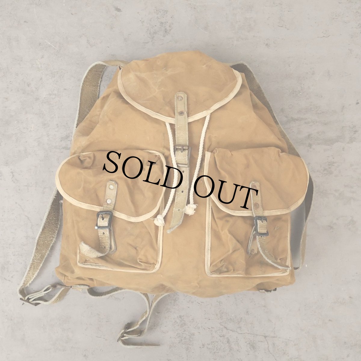 画像1: 30〜40's Abercrombie & Fitch キャンバスバックパック (1)